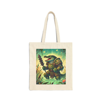 Swamp Tyrant Cotton Canvas Tote Bag