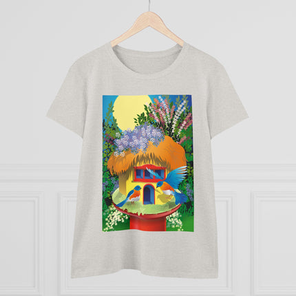 Birdhouse Haven Women's Midweight Cotton Tee