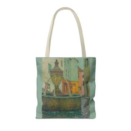 La Fontaine, Saint-Paul De Vence by Henri Le Sidaner Tote Bag (AOP)