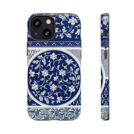 Blue Flower Pattern by Owen Jones Phone Cases
