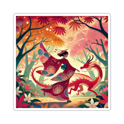 The Dragon Fairy’s Dance Kiss-Cut Stickers (4 Sizes)
