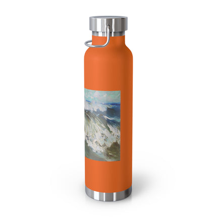The Wave by Karl Hagemeister Copper Vacuum Insulated Bottle, 22oz