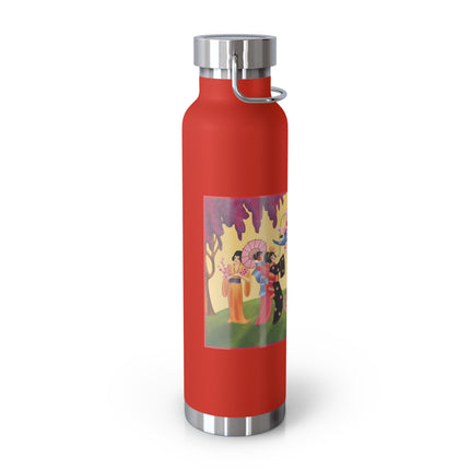 A Dance of Colors and Serenity by Carlo Chiostri Copper Vacuum Insulated Bottle, 22oz