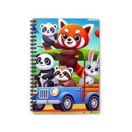 The Safari Friends on the Move Spiral Notebook – Ruled Line