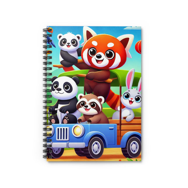 The Safari Friends on the Move Spiral Notebook – Ruled Line