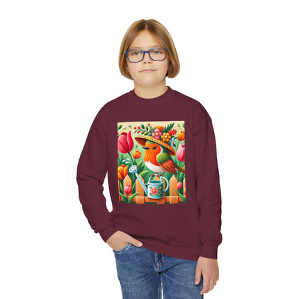 The Little Garden Tender Youth Crewneck Sweatshirt – Sunshine, Sweetness & Blooming Imagination