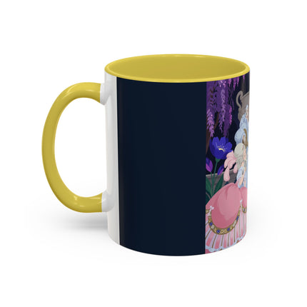 The Moonlit Garden Serenade Colorful Mugs – Art Deco Musical Elegance