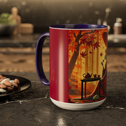 Theatrical Harvest Rabbit Colorful Mugs (11oz, 15oz)
