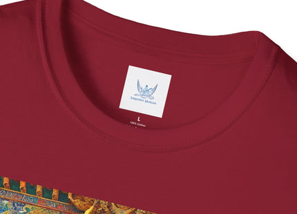 Tibetan Dragon Over Kabuki Duel Unisex Softstyle T-Shirt