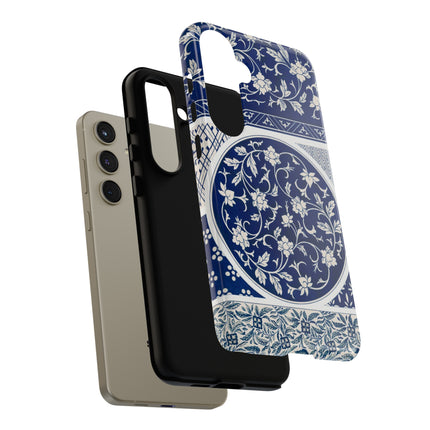 Blue Flower Pattern by Owen Jones Phone Cases