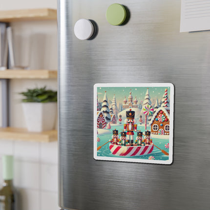 Nutcracker Candy-Striped Adventure Die-Cut Magnets (5 Sizes)