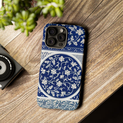 Blue Flower Pattern by Owen Jones Phone Cases