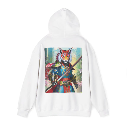 Cyberpunk Samurai Tiger – Heavy Blend™ Hooded Sweatshirt