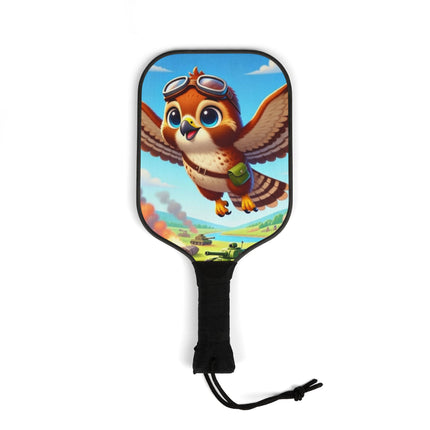 Red-Tailed Hawk in Battle Pickleball Kit – Soaring Strikes & Aerial Fury