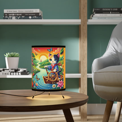 Sailor Kitten’s River Adventure Tripod Lamp