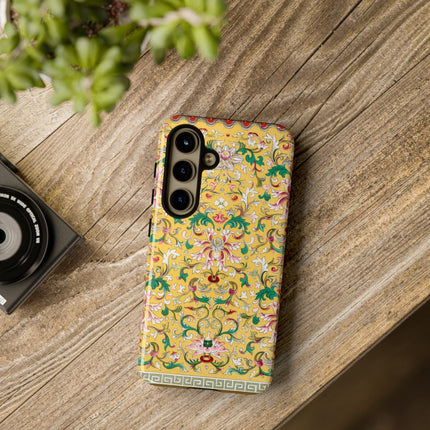 Yellow Botanical Pattern by Owen Jones Phone Cases
