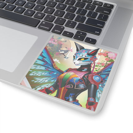 Cyberpunk Chic Kiss-Cut Stickers (4 Sizes)