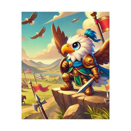 🦅⚔️ Watchful Guardian Matte Vertical Poster – Courage, Leadership & Noble Vigilance