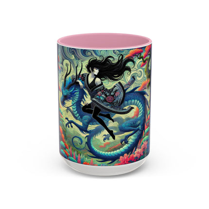 Mystic Guardian of the Sky Light Colorful Mugs (11oz, 15oz)