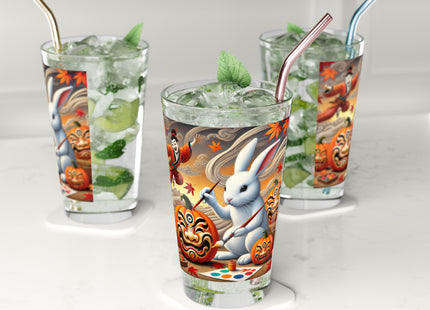 Halloween Rabbit’s Kabuki Jack-o’-Lanterns Glass, 16oz
