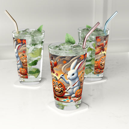 Halloween Rabbit’s Kabuki Jack-o’-Lanterns Glass, 16oz