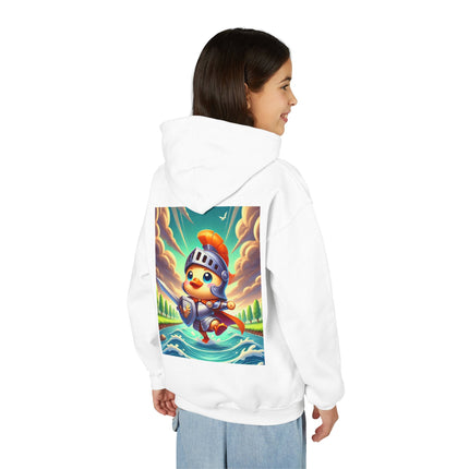 Valiant Duck Youth Hooded Sweatshirt – Courage, Adventure & Playful Heroism