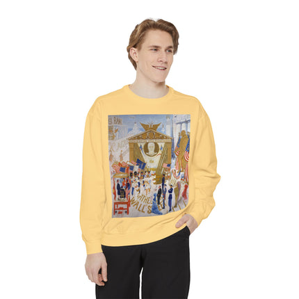 The Cathedrals of Wall Street Unisex Garment-Dyed Sweatshirt