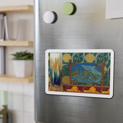 Shrimps, Kingfisher and Fish by Maurice Pillard Verneuil Die-Cut Magnets (5 Sizes)