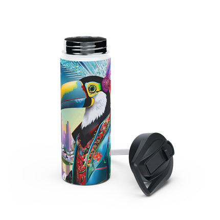 Cyber Toucan Chic Stainless Steel Water Bottle