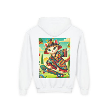 Dragon Dance on Wheels Youth Hooded Sweatshirt – Bold Motion & Fearless Style