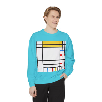 Place de la Concorde by Piet Mondrian Garment-Dyed Sweatshirt