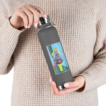 Exquisite Elegance by Umberto Brunelleschi Copper Vacuum Insulated Bottle, 22oz