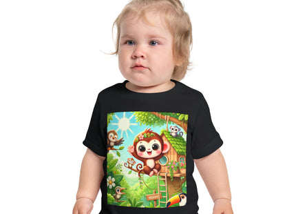 Monkey Treehouse Adventure Baby Short Sleeve T-Shirt