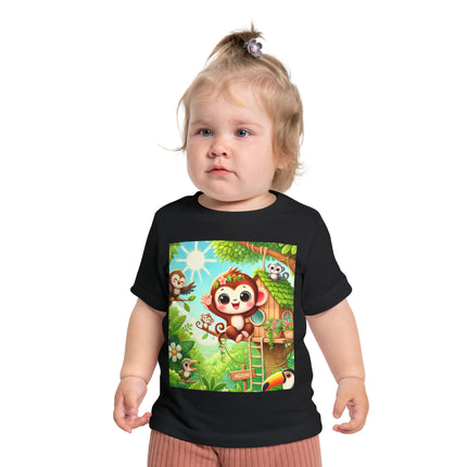 Monkey Treehouse Adventure Baby T-Shirt – Playful Jungle Fun & Everyday Comfort