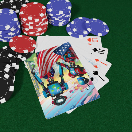 High Fashion Cyberpunk CIA Robots Playing Cards