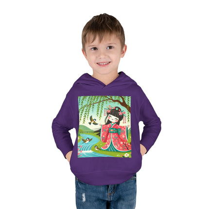 Sparrow Dance Geisha Fairy Toddler Pullover Fleece Hoodie