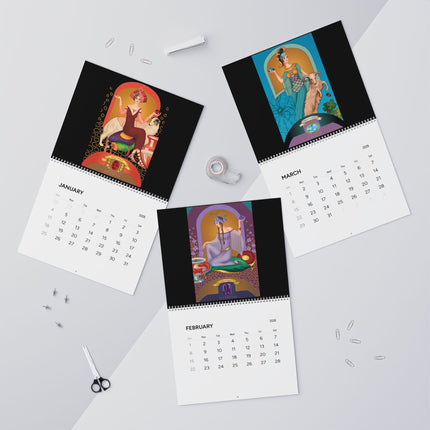 Celestial Jewels: The Zodiac Birthstone Art Wall Calendars (2026)