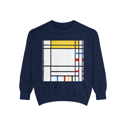 Place de la Concorde by Piet Mondrian Garment-Dyed Sweatshirt