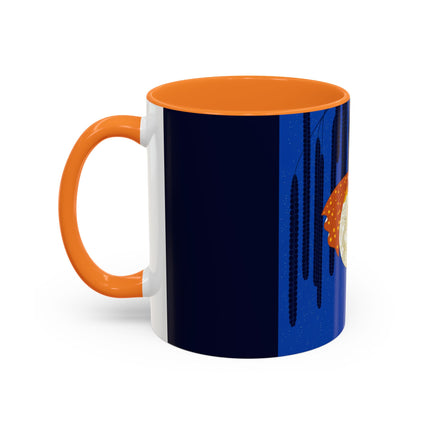 Celestial Melody Colorful Mug (11oz, 15oz) – Musical Grace, Starlit Beauty & Art Deco Elegance