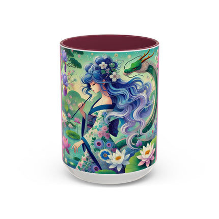 Fairy of the Koi Pond Colorful Mugs (11oz, 15oz)