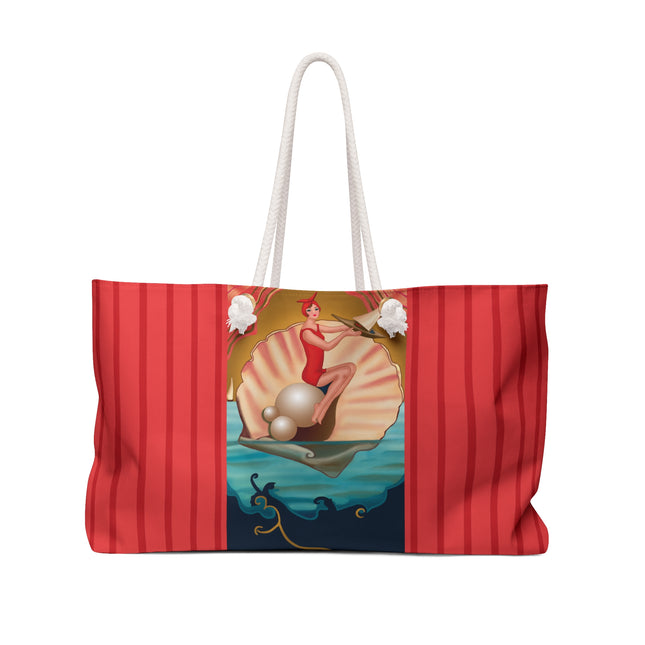 Seaside Serenity: A Glamorous Journey of Pearls and Sailboats Weekender Bag