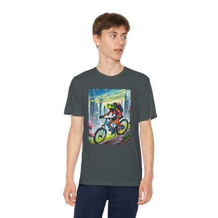 Cyberpunk Frog Youth Competitor Tee