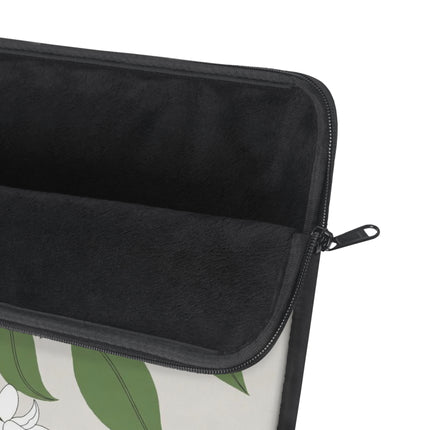 Blue Tit & Butterfly Laptop Sleeve – Elegant Charm & Springtime Grace