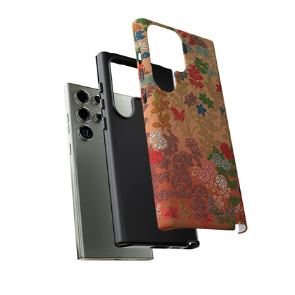 Ornamental Japanese Flower Pattern Phone Cases