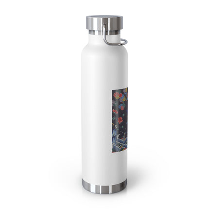 Rank Badge with Mandarin Duck Copper Vacuum Insulated Bottle, 22oz