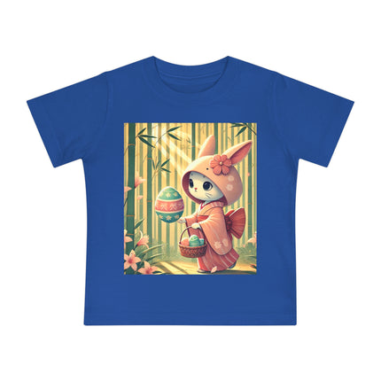 Geisha Kitten’s Easter Stroll Baby Short Sleeve T-Shirt