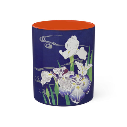 Irises by Kogyo Tsukioka Colorful Mugs, 11oz