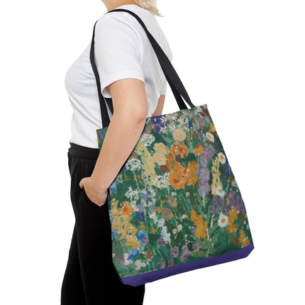 Flowers on the Mountain by August Babberger Tote Bag (AOP)