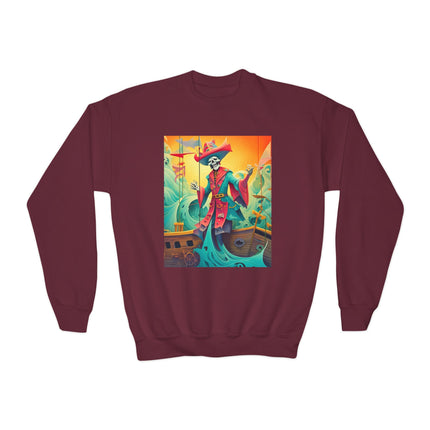 Skeleton Crew of the Misty Seas Youth Crewneck Sweatshirt