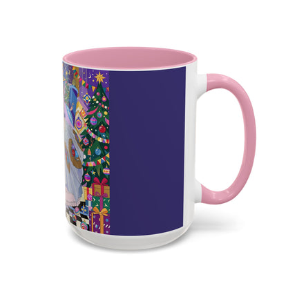 🎄✨ The Lady Of The Christmas Ornament Colorful Mug – Art Deco Holiday Fantasy